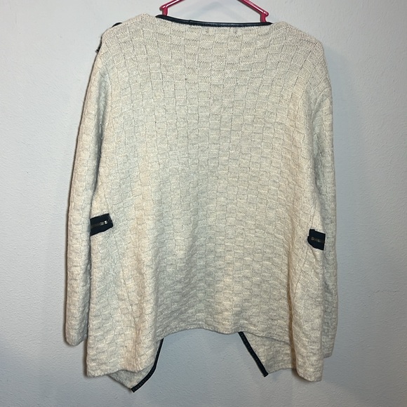Nancy Yang Knit Open Cardigan Sweater XL - Picture 5 of 6
